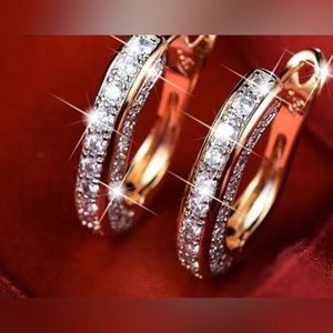 Three Sides Earring (ROSE GOLDEN COLOR)